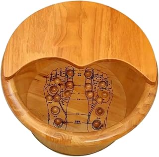 Holz Fußbadewanne, Fußbadewanne, Sauna Fußwanne mit Deckel, Tiefes, Fußwascheimer Zum Einweichen Der Füße, Fuß SPA, Damen Und Herren