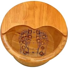 Wood Foot Bath Tub Wooden Household Sauna Foot Tub with Lid Deep Barrel