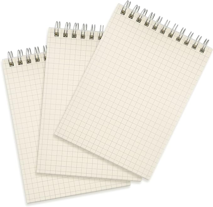 Rhuyoshn Small Spiral Notebooks Steno Pads Wirebound Memo