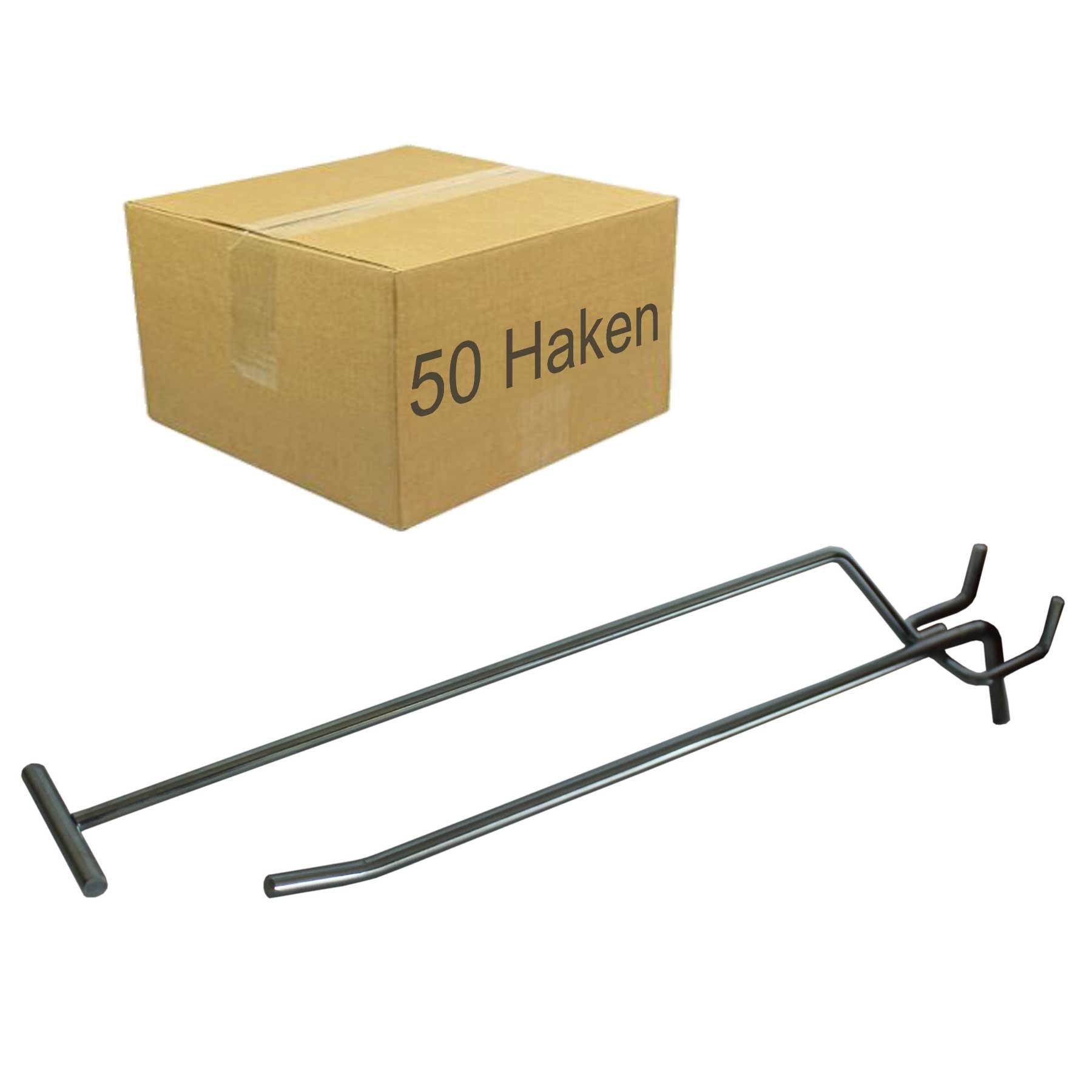 Produktbild von 85x Tegometall Einfachhaken Mit Kugel – 14x16 Cm & 71x20 Cm, Für Lochwände, Gebraucht