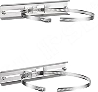 Vista 7 de QILIPSU Kits de montaje de poste, soportes de acero inoxidable 304 de 6.9 x 1.9 pulgadas con abrazaderas ajustables de 2 a 8 pulgadas para cajas