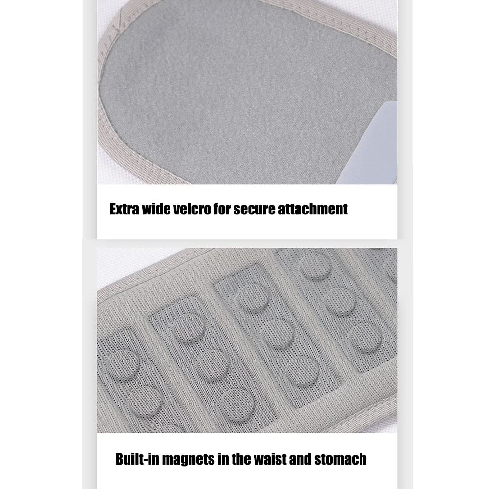 Cintura, Tessuto Traspirante con Bretelle Posteriori magnetiche for alleviare Il Dolore Lombare, ernia del Disco Sciatica(M/Medium)