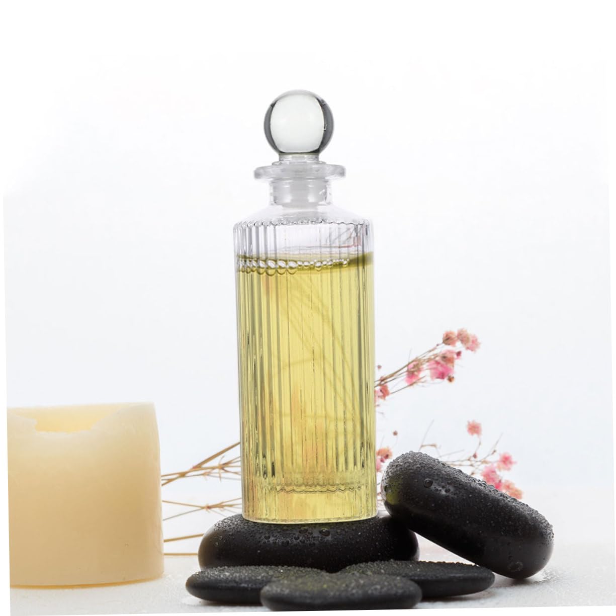 iplusmile Aromatherapie Diffuser Flasche Teiliges Duftöl Flakon mit Glasstöpsel Nachfüllbar Raumduft Dekorativ und Gleichmäßige Duftverteilung