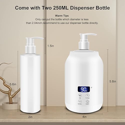 Miniatura 4 de Calentador de aceite de masaje dispensador calentador de botellas de loción calentado dispensador eléctrico de loción caliente con llave táctil