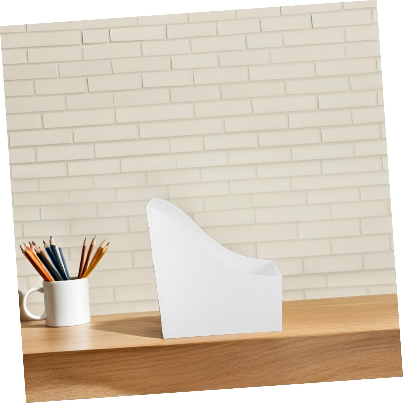Organizador de Archivos Vertical Blanco 5 Piezas de Pp para Escritorio
