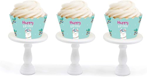 Miniatura 8 de Andaz Press Fiesta de cumpleaños de llama y cactus, banderín colgante personalizado con cuerda, cumpleaños número 16 de Emma, 5 pies, 1 juego,