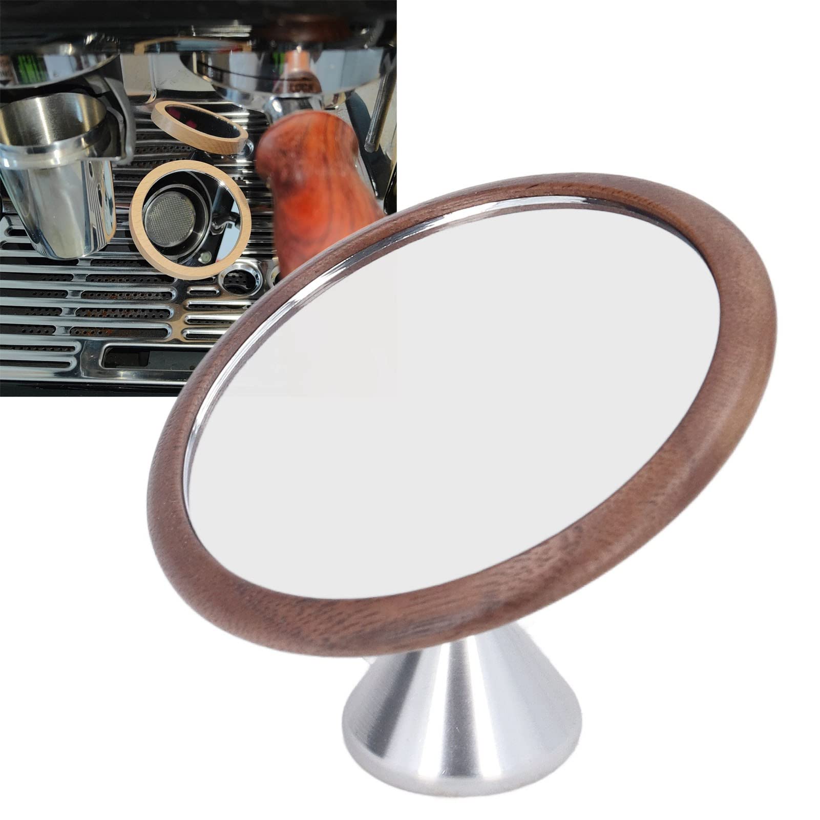 Coffee Mirror, 360°Rotation Adjustable Coffee Tools Coffee Flow Rate Coffee Mirror, 360°Rotation Adjustable Coffee Tools Coffee Flow Rate