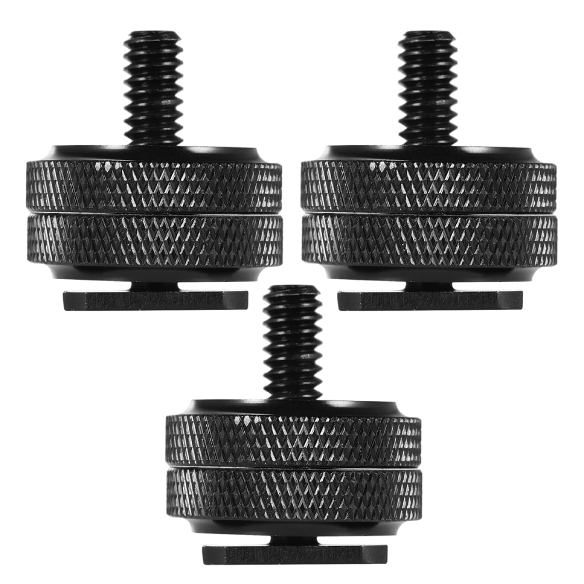 KONTONTY DSLR Camera Rig Accessory 1/4 Inch Tripod Screw Adapter Flash Shoe Mount Hot Shoe Conversion Screw Kit