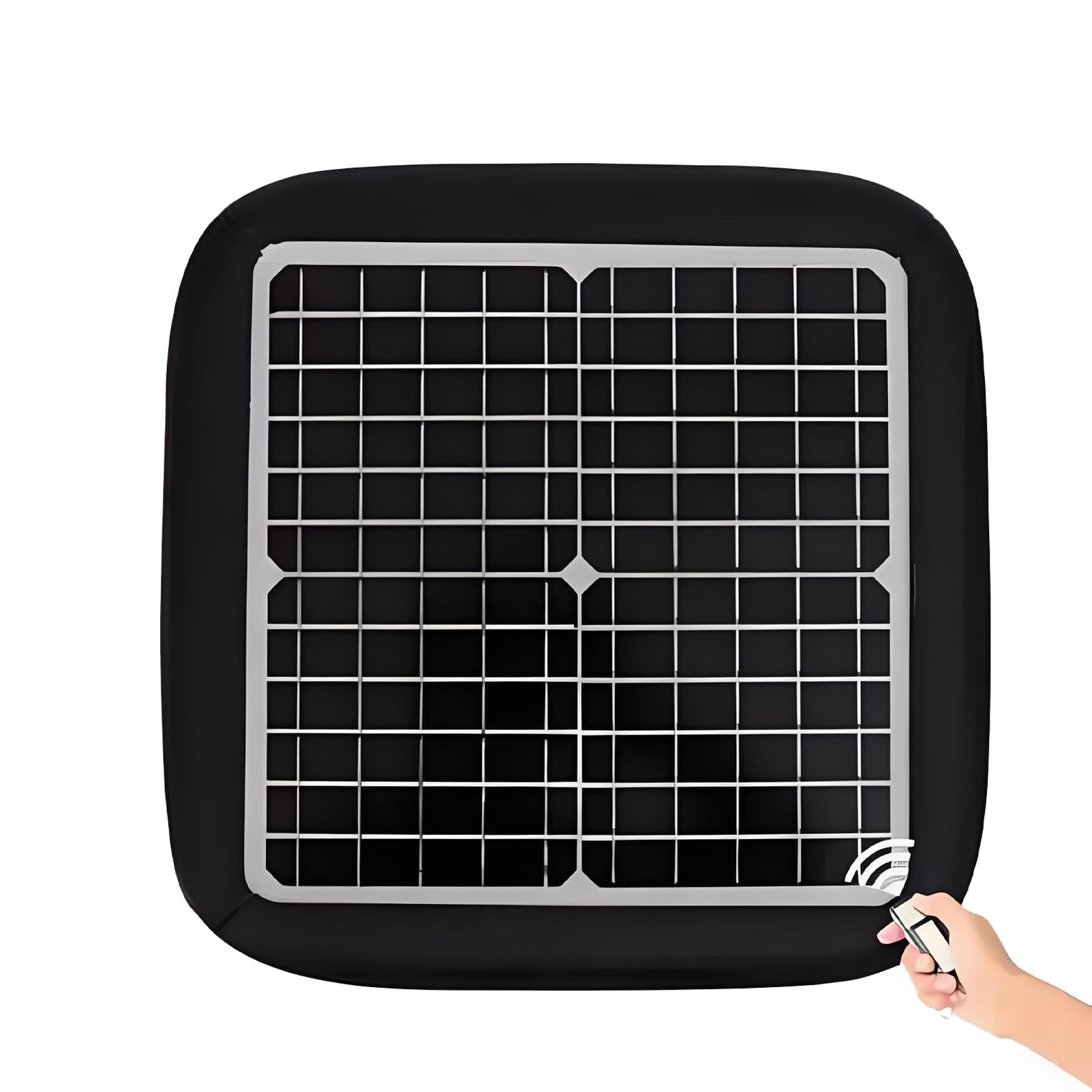 Ofyphth Smart Car Cover with Solar Charging, Remote Control Automatic Full Exterior Covers, Waterproof and Sunproof Quick and Convenient To Protect Your Car, for Sedan SUV MPV. Black-YXL