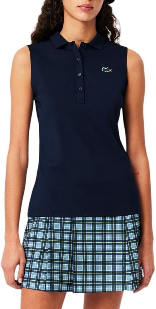 Lacoste Womens Sport Slim Fit UV Protect Stretch Golf Polo Shirt