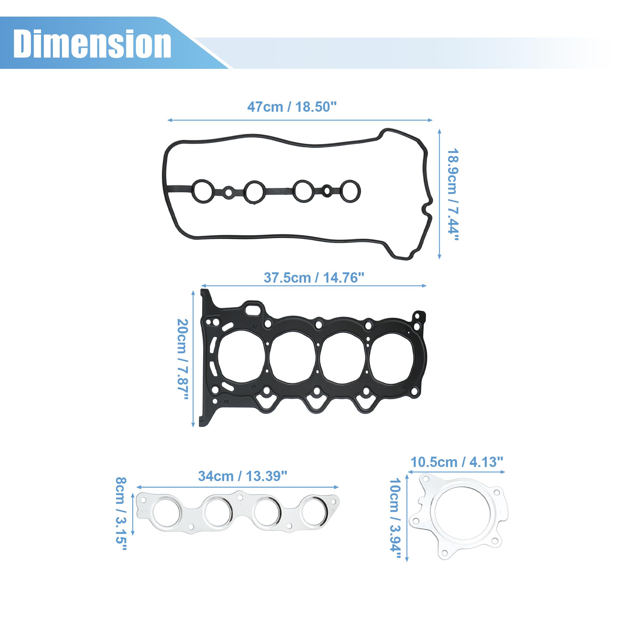 QUARKZMAN 1 Set Guarnizione Testata Motore per Toyota Prius 2001