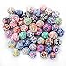Produktbild MagiDeal 50stk. Perlen Kugel Blumen Perlen Beads Polymer Clay Beads 10mm