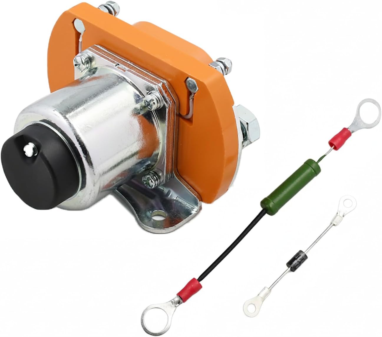 MZJ-400A 48V 400A Universal Contactor Solenoid for Heavy Duty Golf Cart, Metal Contacts & Plastic Housing Direct Replacement Contactor