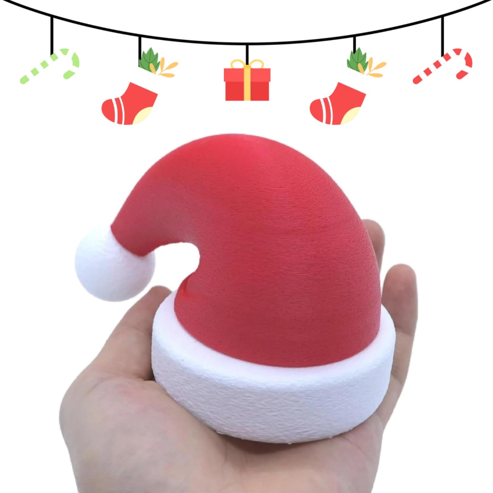 Lustige Weihnachtsmütze Anhängerkupplung Abdeckung – 3D Gedruckt Kappe AnhäNgerkupplung Weihnachtsdekoration für Auto & Anhänger Verhindert Rost des EmpfäNgerrohrs