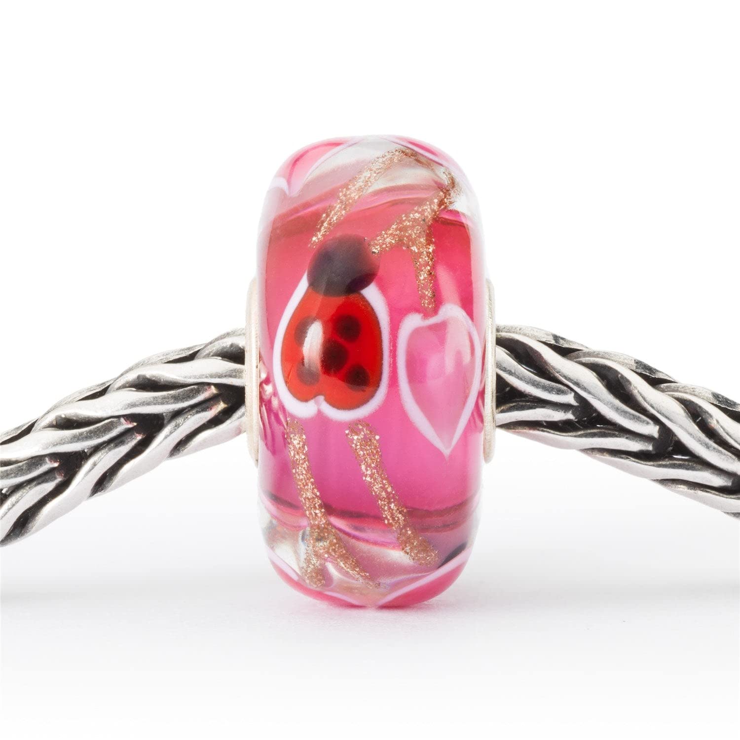 Trollbeads Perle en verre d'amour et de sécurité TGLBE-20368, taille unique, Verre