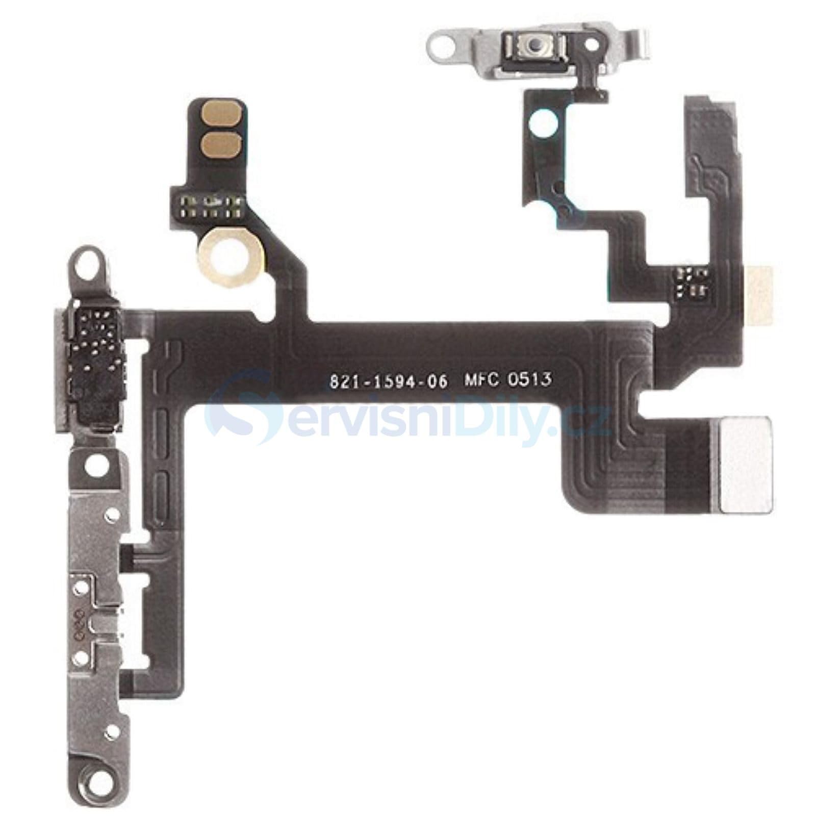 SPAREWARE® Power On Off Volume Button Flex Cable Compatible for iPhone 5S