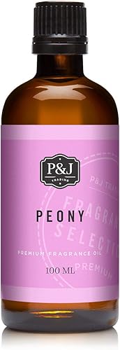 P&J Aceite de fragancia | Aceite de peonía de 3.4 fl oz – Aromas de velas para hacer velas, aromas Freshie, suministros de fabricación de jabón,