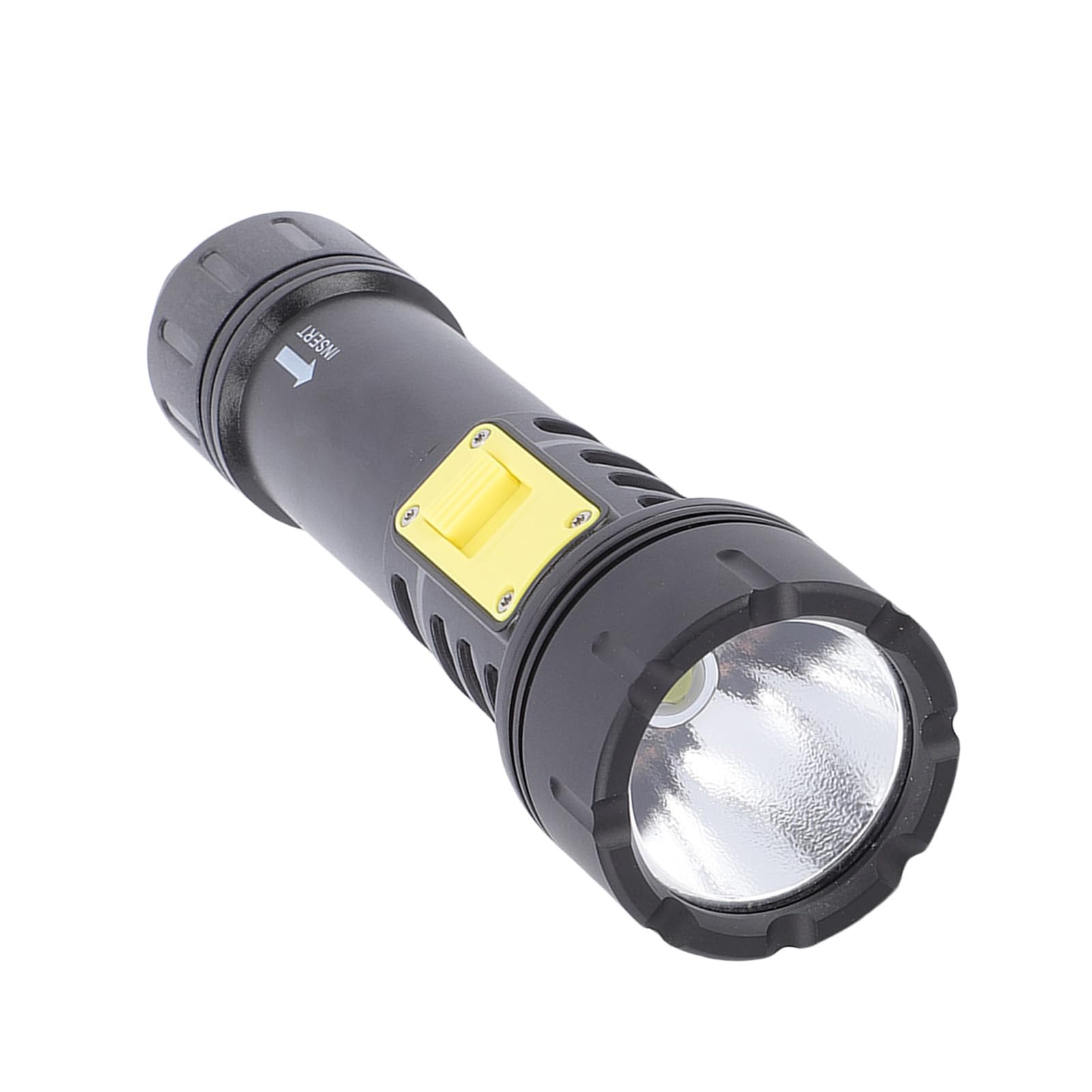 Torcia elettrica subacquea ad alta luminosità Torcia impermeabile ricaricabile USB per immersioni subacquee avventure all'aperto in lega di alluminio compatta