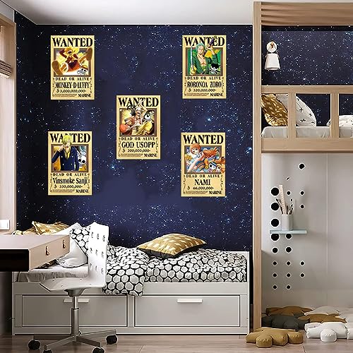 Hilloly 10 Pezzi One Piece Wanted Poster 42 x 29
