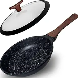 FRIGIDEIRA ARISTUS LINEA LUXURY INDUCTION 20CM CERÂMICA ANTIADERENTE COMPATÍVEL COM INDUÇÃO E GÁS (Wood Black)