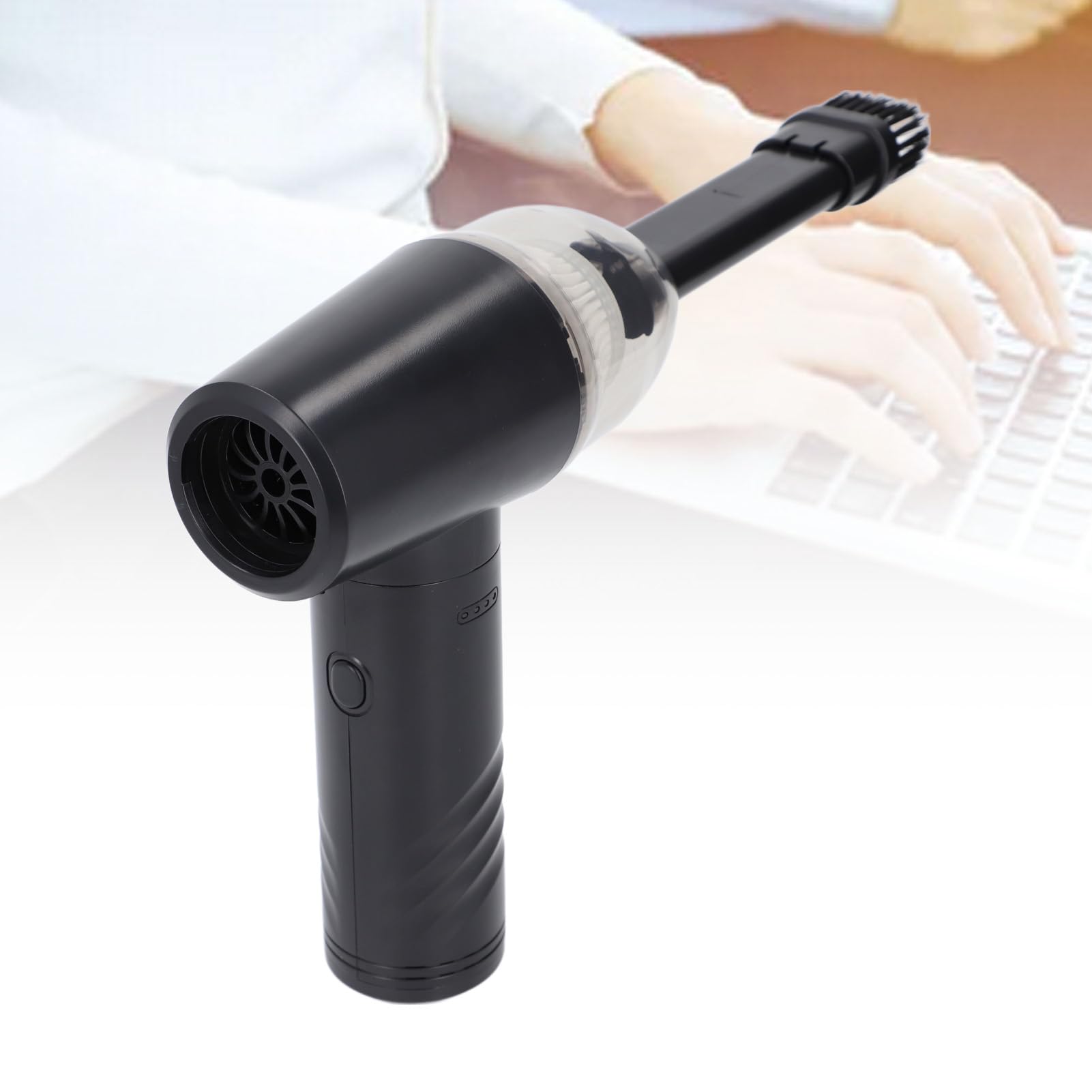 KUIDAMOS Aspirapolvere Potente Senza Fili Air Duster per la Pulizia della Tastiera, Auto, Ufficio, Casa, 3 modalità di velocità, Batteria da 6000 MAh