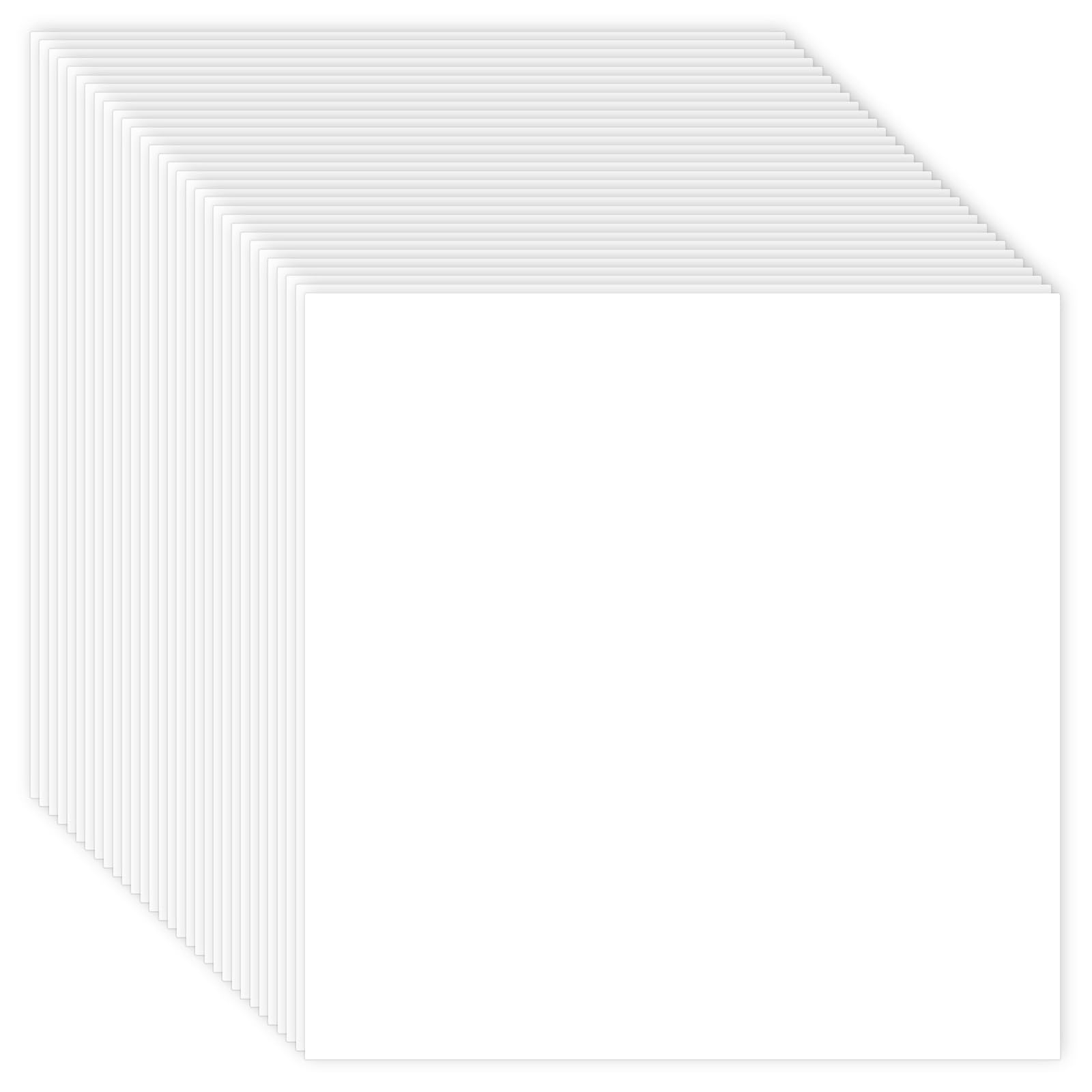Photo 1 of 100 Sheets White Cardstock 12x12 Cardstock Paper, 80lb/240gsm White Card Stock Paper for Card Making, Crafting, Scrapbook, Photo Albums