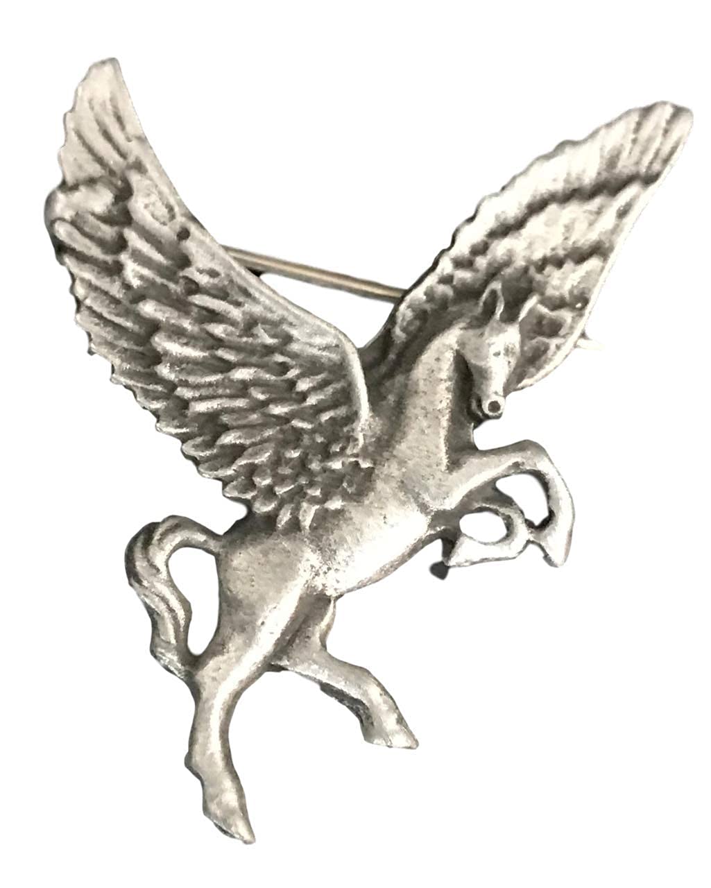 Emblems-Gifts Pegasus Brooch Handcrafted From English Pewter (BR0896)+ 59mm Button Badge