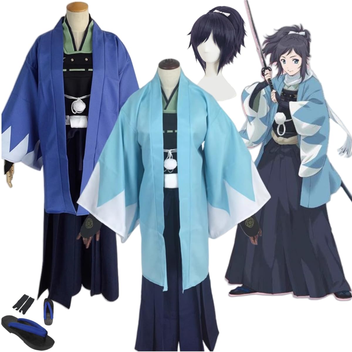 Amazon.co.jp: 刀剣乱舞 大和守安定コスプレ衣装 着物 内番衣装 戦闘服
