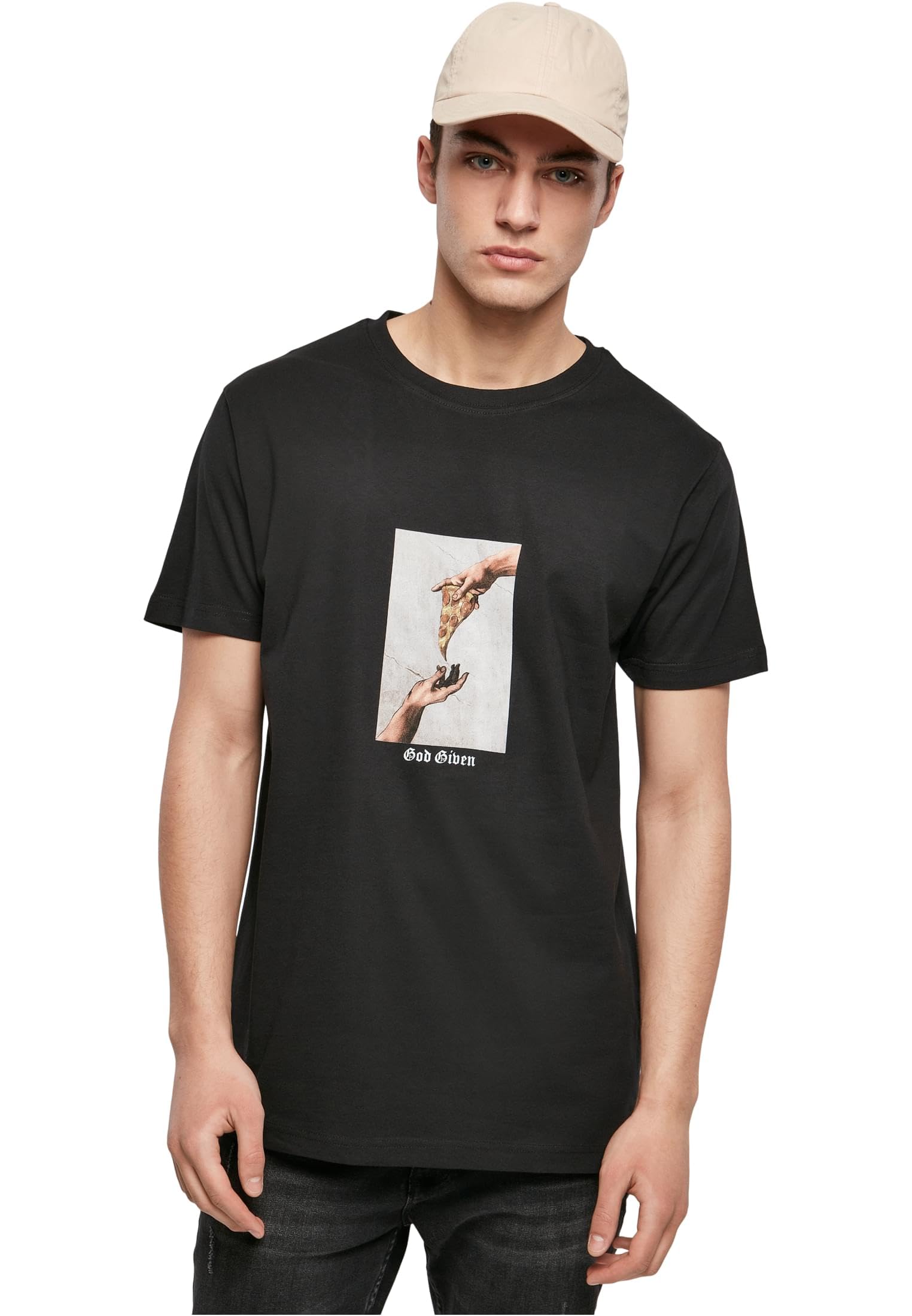 Mister Tee Herren God Given Pizza Tee