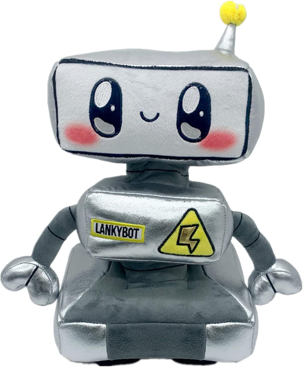 LED Lankybot Stuffed Plush Toy Cute Cartoon Boxy Foxy Thicc Anime Plush Toy Battery Powered, Soft Throw Pillow Gift for Kids Girlfriends (25CM, Robot)