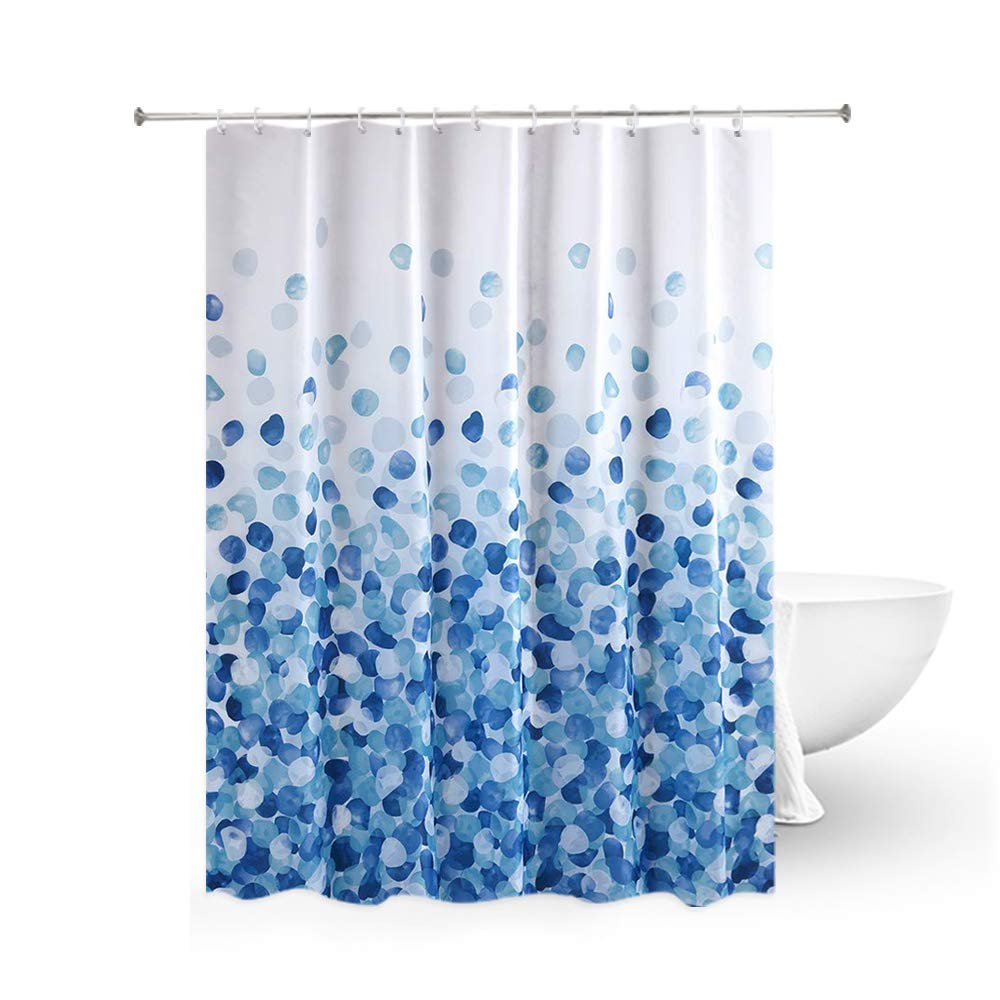 Chrasy Tenda da Doccia Impermeabile 180 x 180 cm Tenda per Doccia in Poliestere con Gradiente di Colore per Tende da Bagno in Metallo Resistente alla Muffa Lavabile