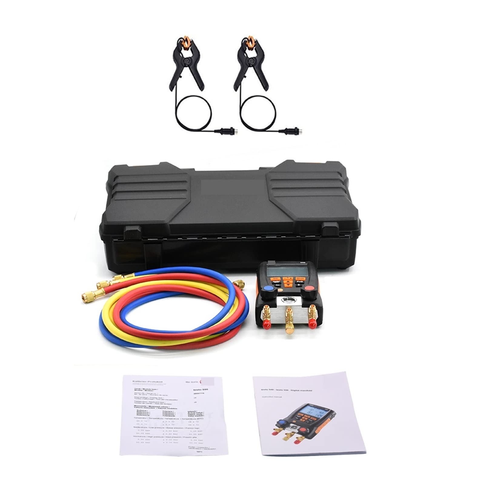 Medidor De Colector Digital, Refrigeración Gasible de vacío Kit Digital Manifold Air acondicionamiento for refrigeración Tester de temperatura de presión de vacío Para DiagnóSticos De Hvac Y Refrigera