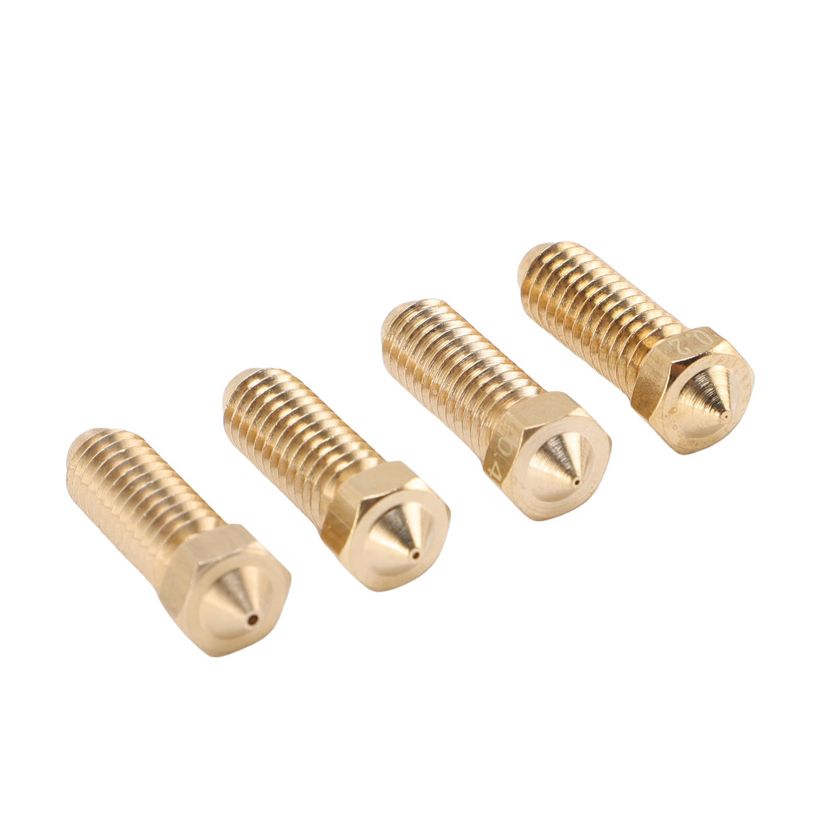 Kompatibel mit 3, 3 Combo, S1 und S1 Combo – 40-teiliges 3D-Drucker-Düsenset aus Messing – Extruder-Ersatzteile für 1,75 mm Filament, Größen 0,2 0,4 0,6 und 0,8 mm