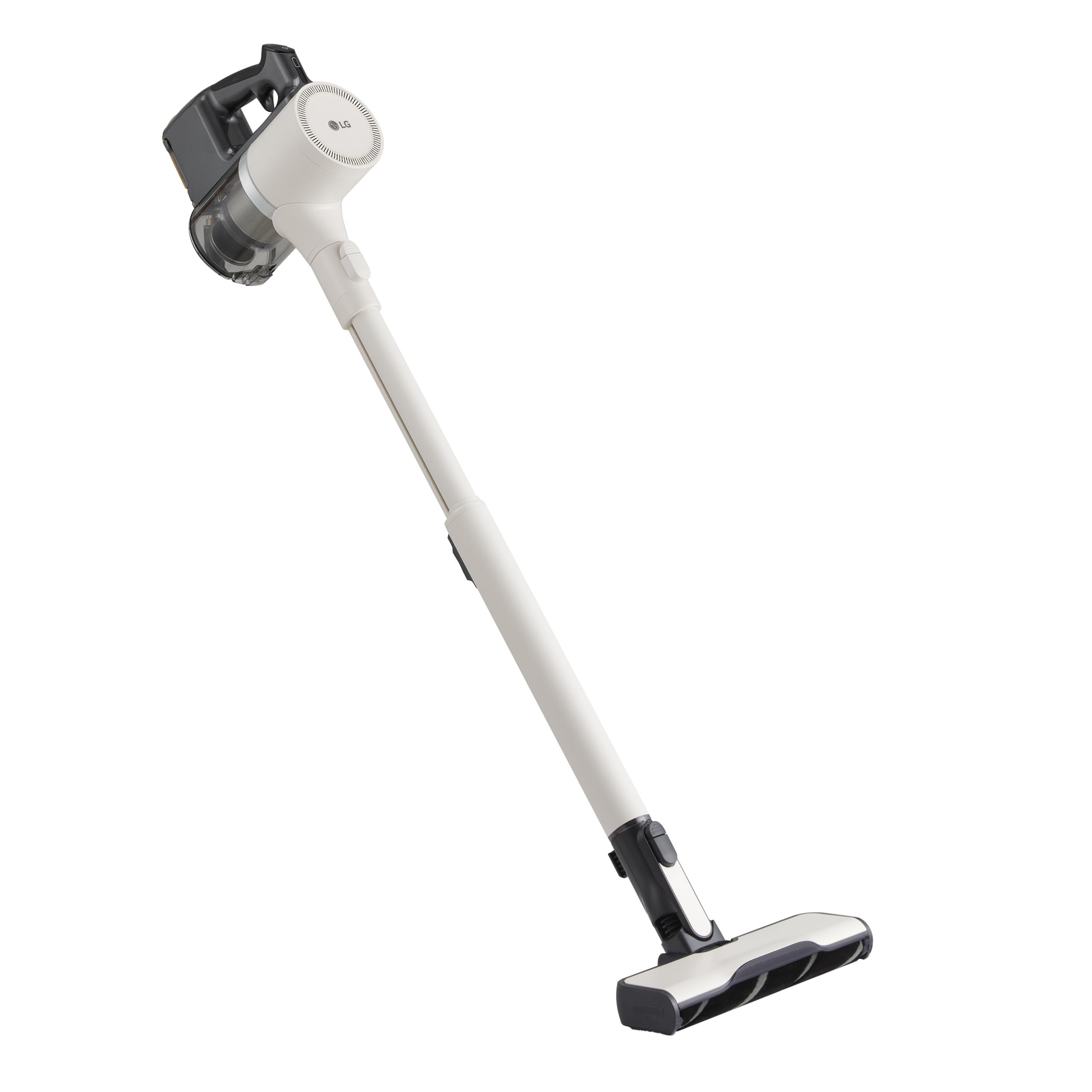 LG CordZero A9K Lite1C, Aspirapolvere senza Fili, Sistema Kompressor, 220W, Autonomia 60 min, Maxi Spazzola Parquet con LED Rivela Polvere, Wi-Fi, 2 Accessori, Filtro 5 Strati, Calming Beige