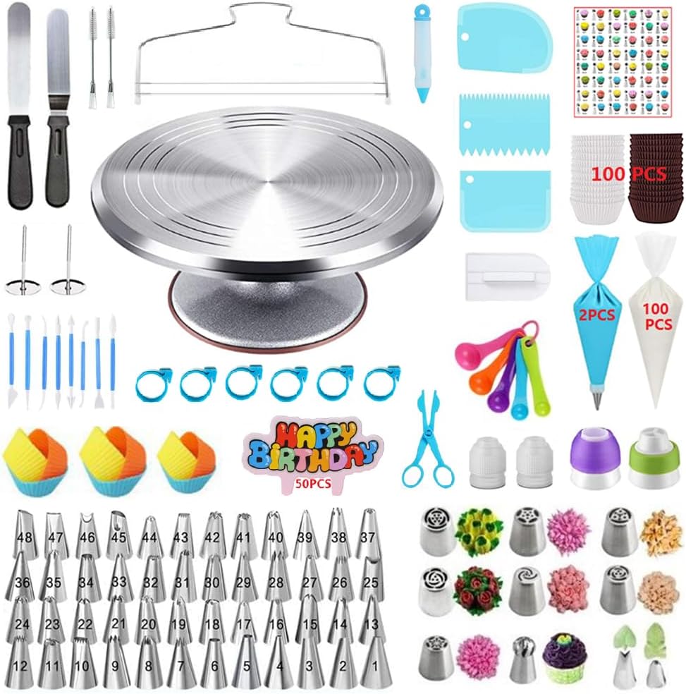 Cake Decorating Kit, 548 Pcs Cake Cookie Decorating Baking
