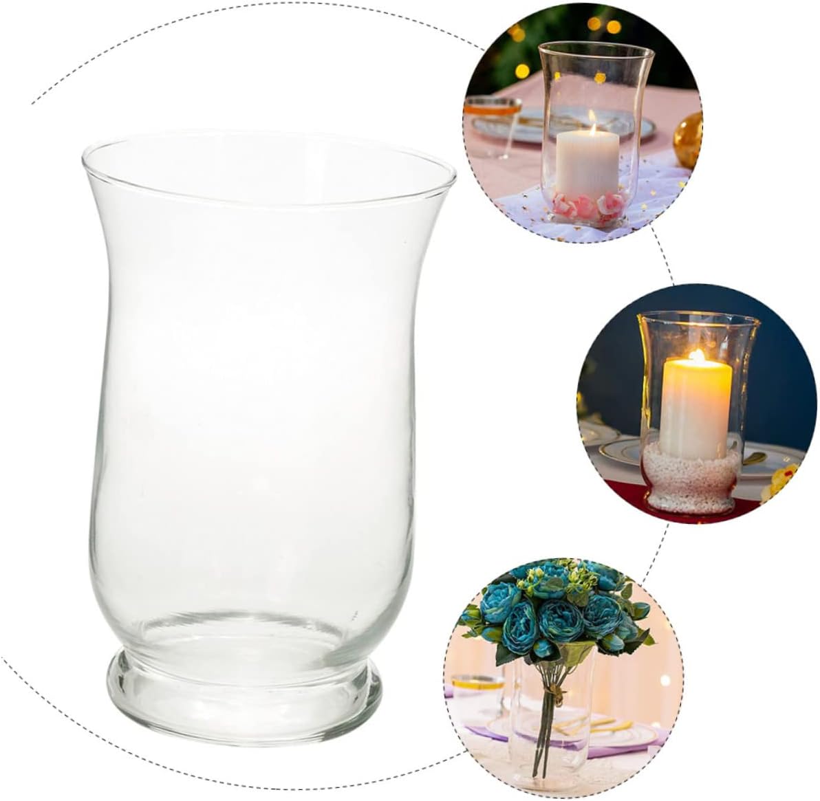 Delicate Transparent Glass Candleholder Decorative Candlestick for Home Decor Unique Artistic Design for Weddings Parties and Room Accents