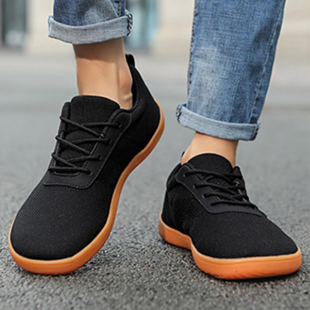 Zapatillas Barefoot Hombre Verano Transpirables Minimalistas Barefoot Hombre Casual 37-48 EU Zapatillas de Trail Running Pies Anchos Ligeras Calzado Zapatos para Montaña