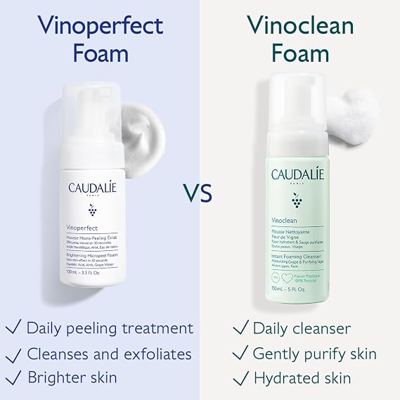Caudalie Vinoperfect Radiance Micro Peeling Cleaning Foam 100 ml