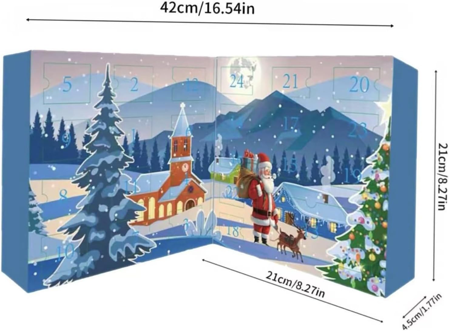 クリスマスカウントダウンカレンダー - 24日アドベントカウントダウンデコレーションノームおもちゃ,デスクディスプレイ オーナメント