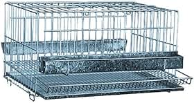 Gaiola Para Codorna Poedeira Comum Gigante Empilhável Com Bebedouro E Comedouro Aço(P028B (40x23x28))