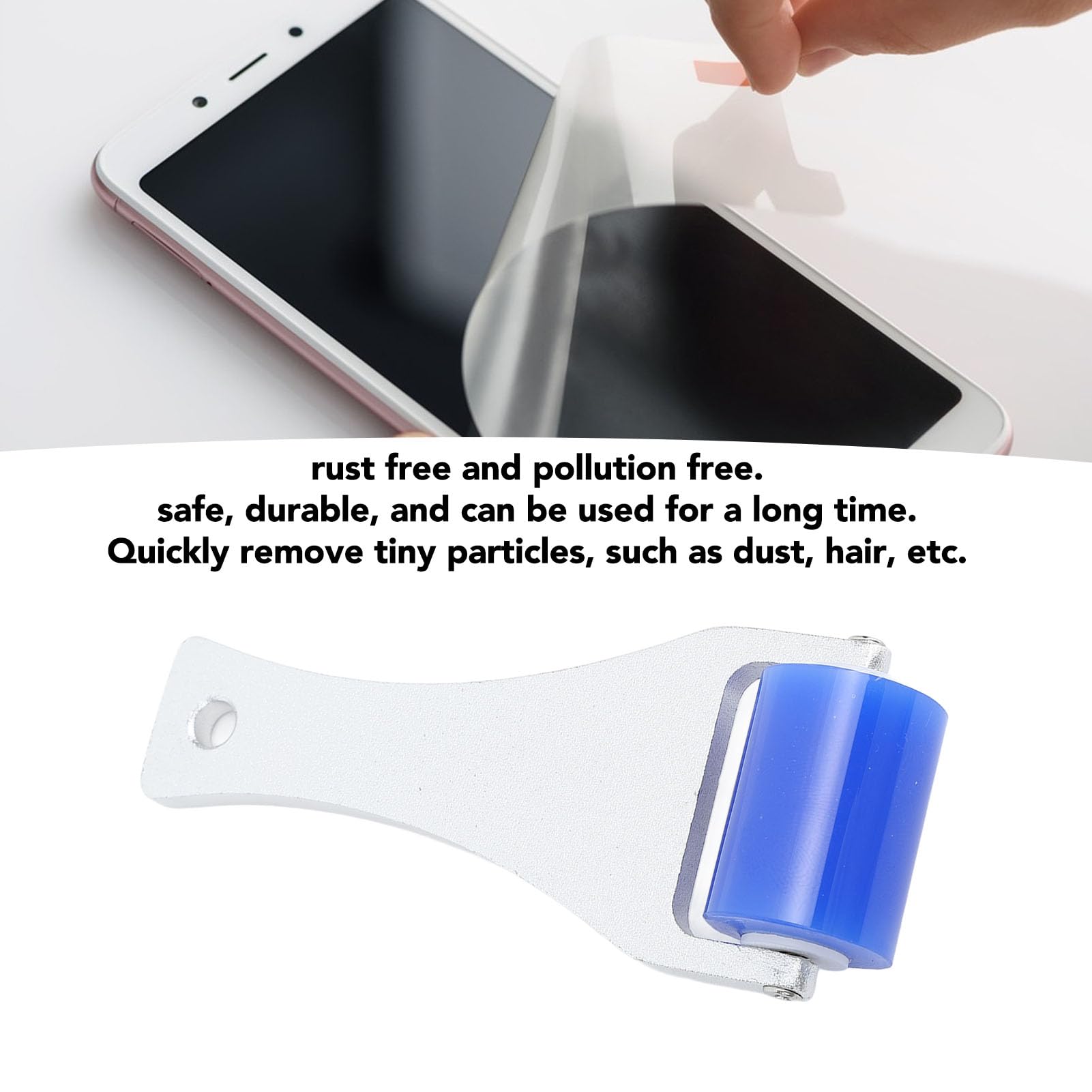 Long AntiStatic Sticky Silicone Roller Manual Cleaner Tool with Static Function to Absorb Small impurities, Reusable - Image 2