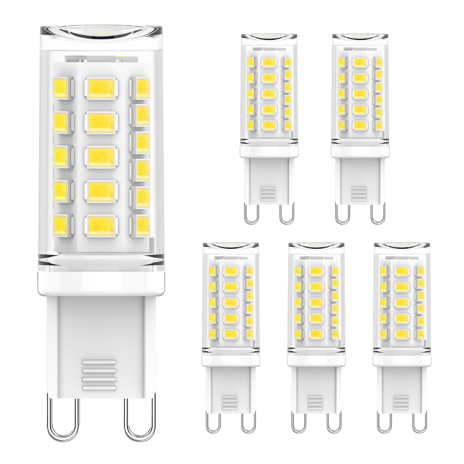 CQTLED G9 LED Lampen Warmweiß, 3W 520 LM G9 Glühbirne Warmweiss Ersatz Für 50W Halogenlampe, Kein Flackern