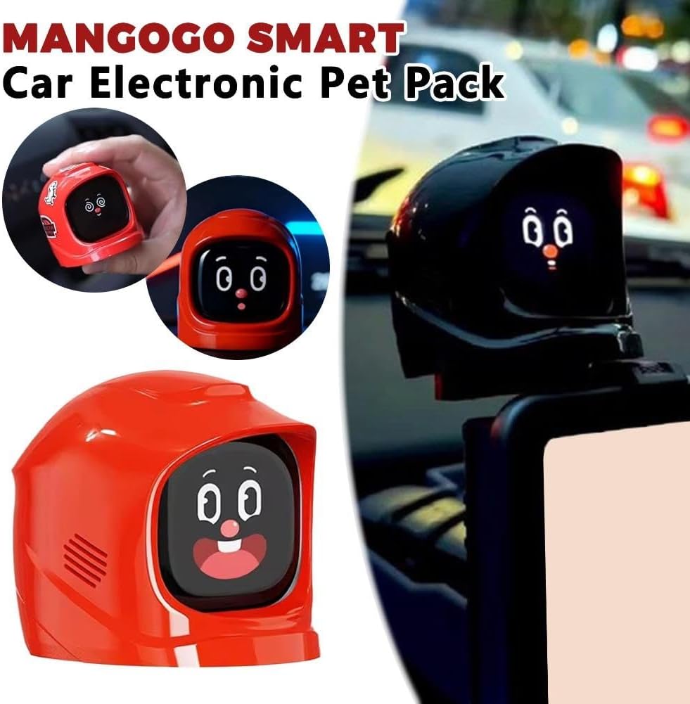 Car Dashboard Emotional Pet – Magnetic Motion-Activated Companion with 60+ Expressions, G-Sensor Responsive to Driving Moves, Quick-Release Decor, Interactive Center Console Decor & Fun Driving Gift