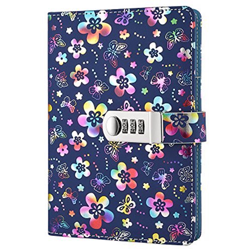 Ordinateur portable étudiant A5 cuir PU écriture journal intime avec mot de passe