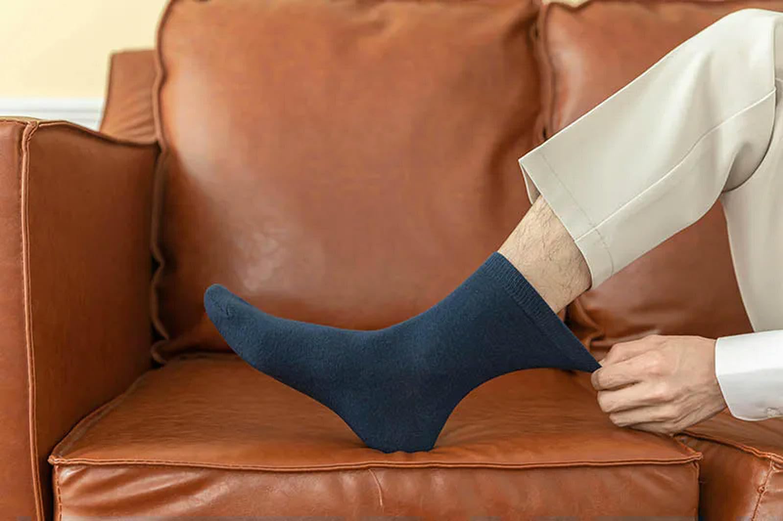 Kuschelsocken 10 Paare Neue Herren -baumwollsocken Schwarze Geschäftsleute Socken Soft Atmungsaktiven Herbst Frühling Für Männliche Weiße-blau 10 Paare-10 Paare EIN Paket
