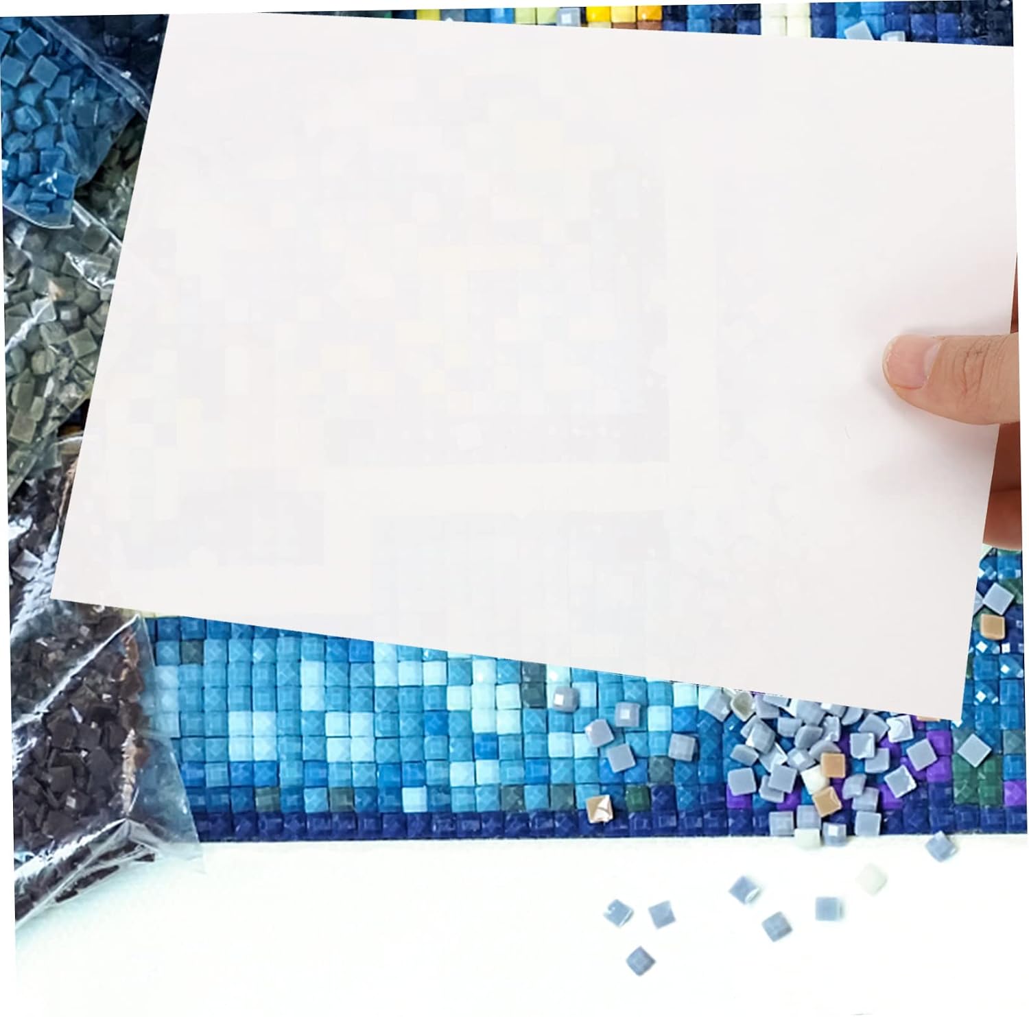Lurrose 120pcs Diamond Drawing Protective Film Non-Stick Cover for Dust Prevention and Easy to Use Replacement Cover for for Crafting and Art Projects
