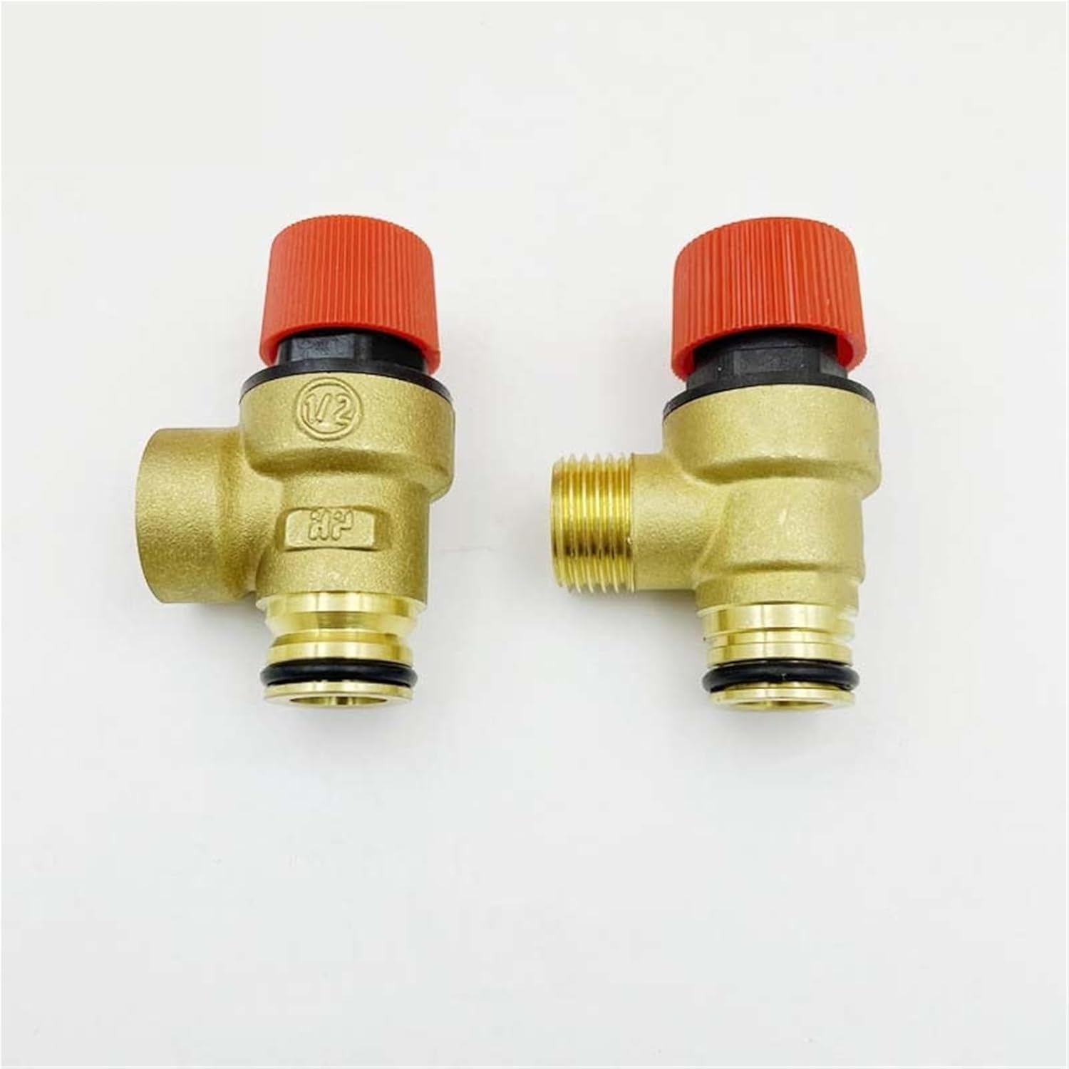 Brass Pressure Relief Valve Bayonet Safety Valve Drain Relief Switch For Water Heater Boiler(WHITE)