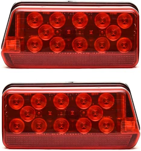Wesbar - Luces traseras para remolque de barco 281595 LED sumergible (juego)