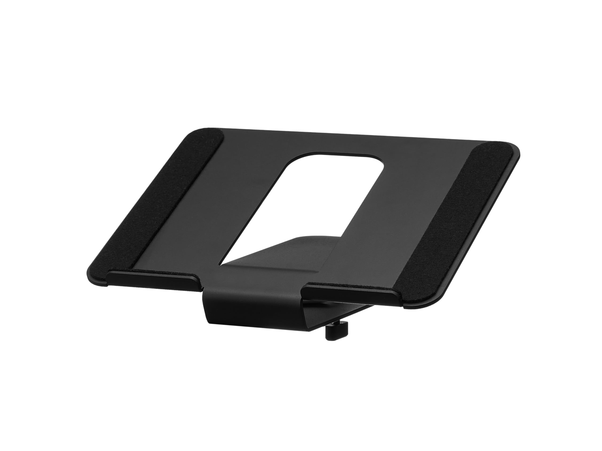 Oakywood - Supporto per Laptop per Scaffale da Scrivania - Dimensioni Grande (15-16") - Altezza Ergonomica - Design Salvaspazio - Rotazione Regolabile - Nero