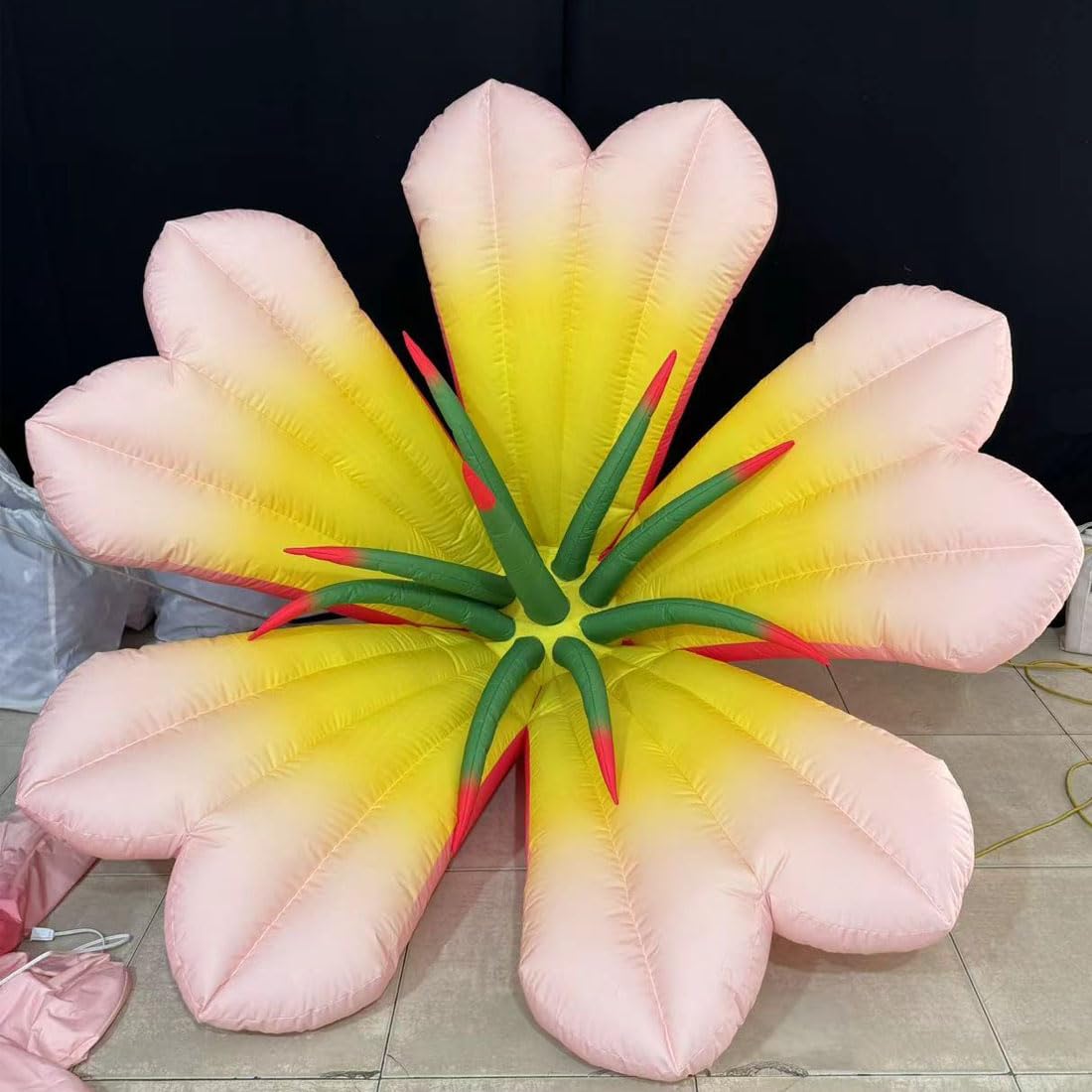 Snapklik.com : LED Pink Inflatable Lily Flower Decor Indoor For Party ...